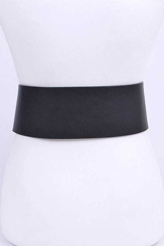 Plus Size Engraved Buckle Oversize Statement Belt