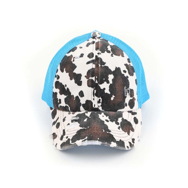 CC Cow Print Pony Cap