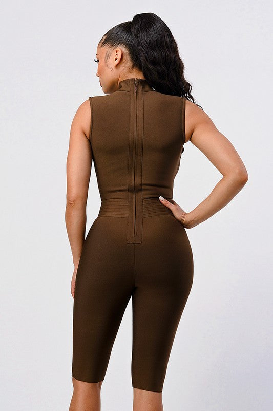 CRIS CROSS SEXY BANDAGE ROMPER