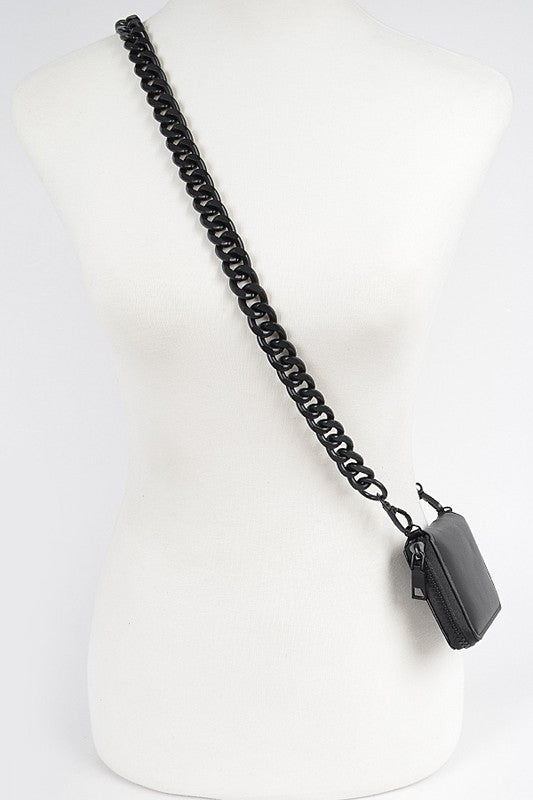 Iconic Chunky Chain Convertible Wallet