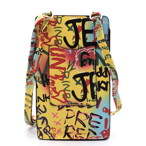 Multi Graffiti Crossbody Bag Cell Phone Purse