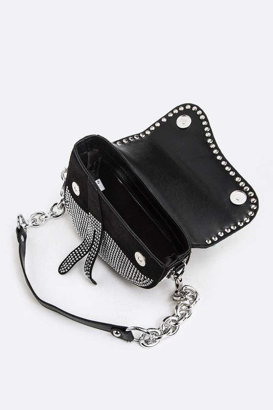 Iconic Studded Saddle Bag