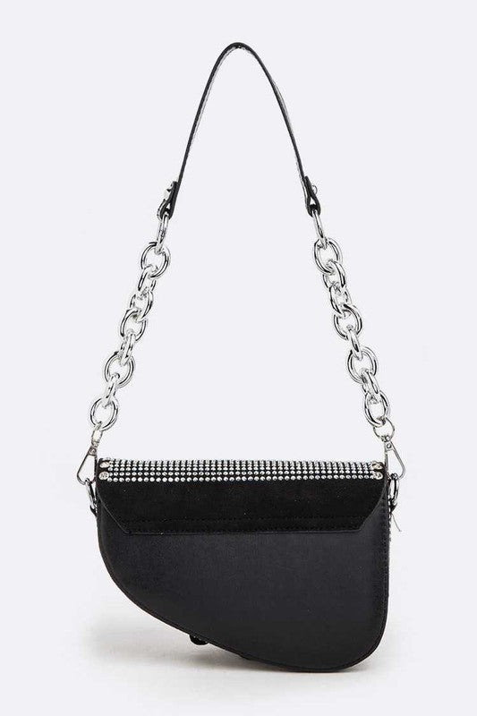 Iconic Studded Saddle Bag