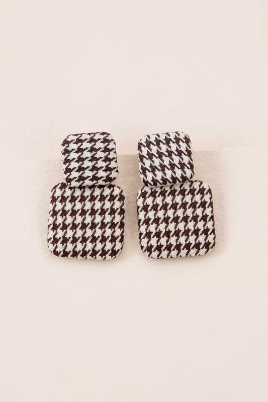 Textile Drop Earrings