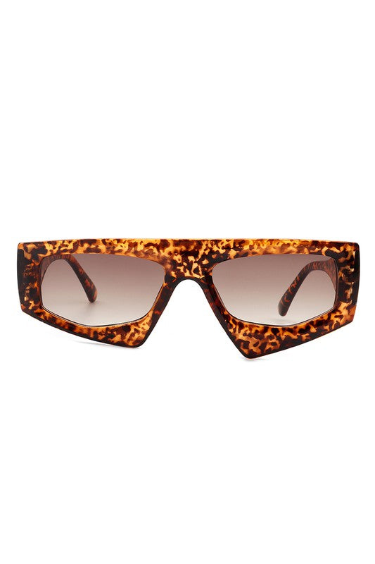 Rectangle Irregular Retro Geometric Sunglasses