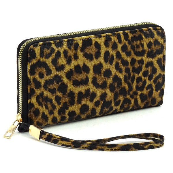 Saffiano Zip Around Wallet Wristlet