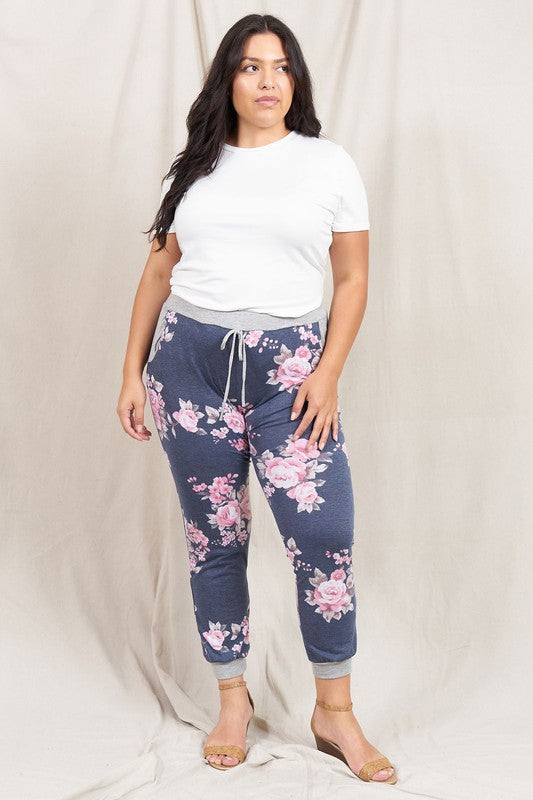 Floral Drawstring Jogger