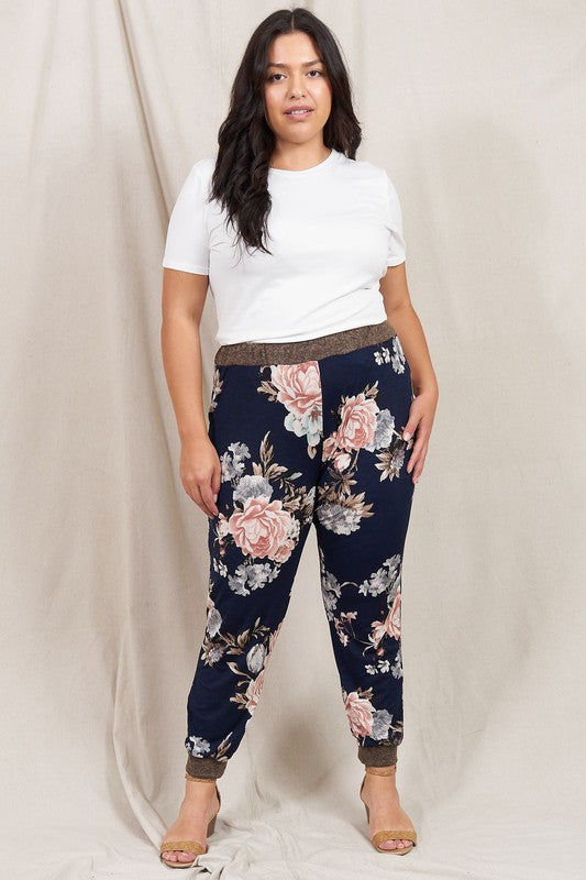 Rose Print Jogger