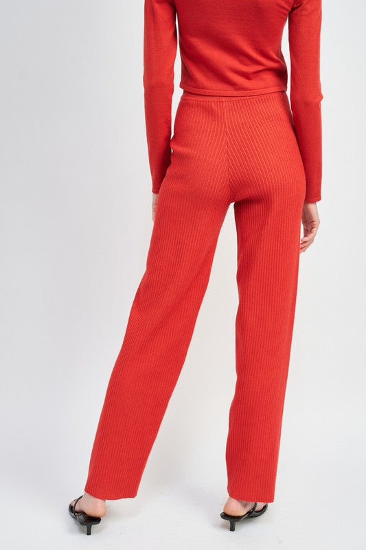 HIGH WAIST BAGGY LOUNG PANTS