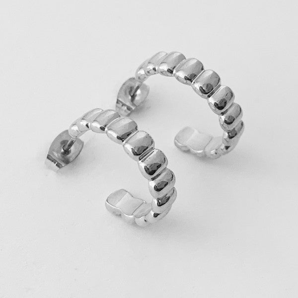 Rosa Ribbed Hoops - Small