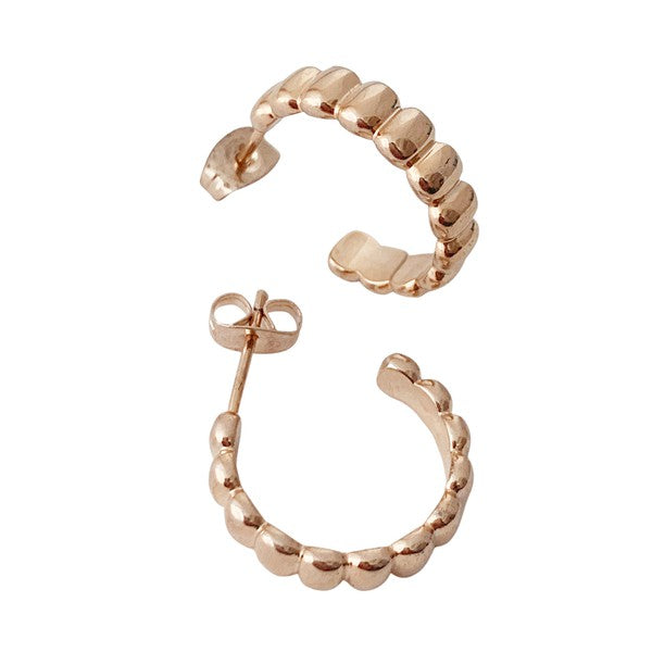 Rosa Ribbed Hoops - Small