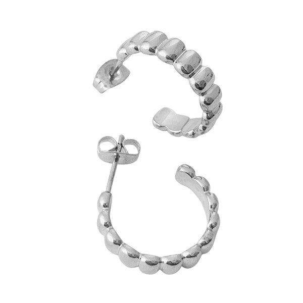 Rosa Ribbed Hoops - Small