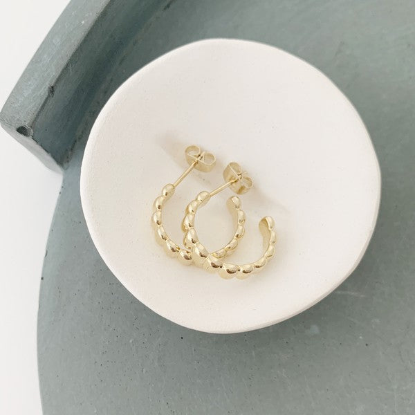 Rosa Ribbed Hoops - Small
