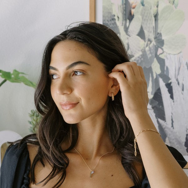 Rosa Ribbed Hoops - Small