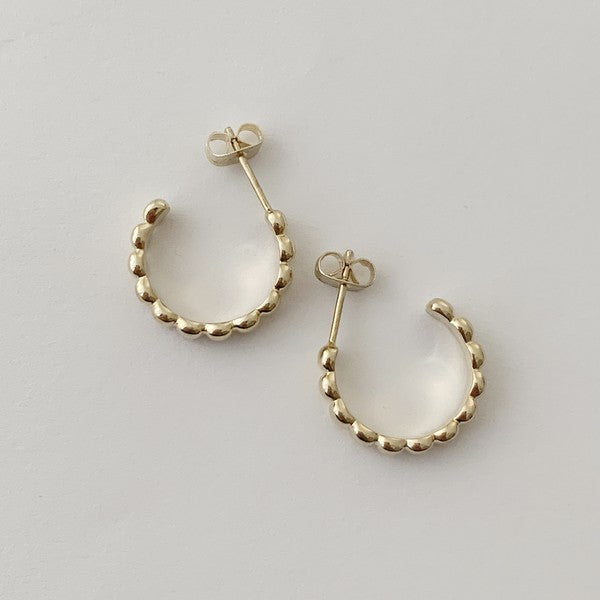 Rosa Ribbed Hoops - Small