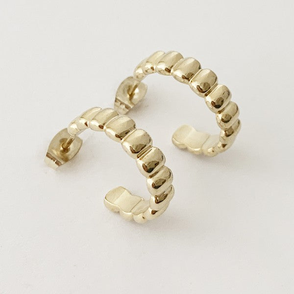 Rosa Ribbed Hoops - Small