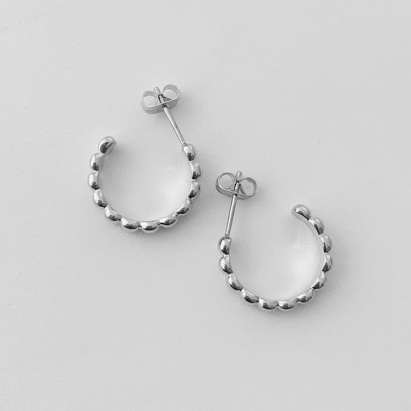 Rosa Ribbed Hoops - Small