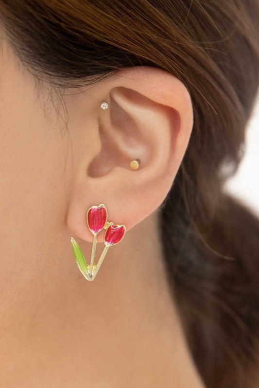 Tulip Post Earrings
