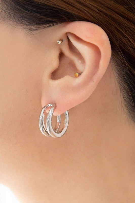 Duple Hoop Earrings