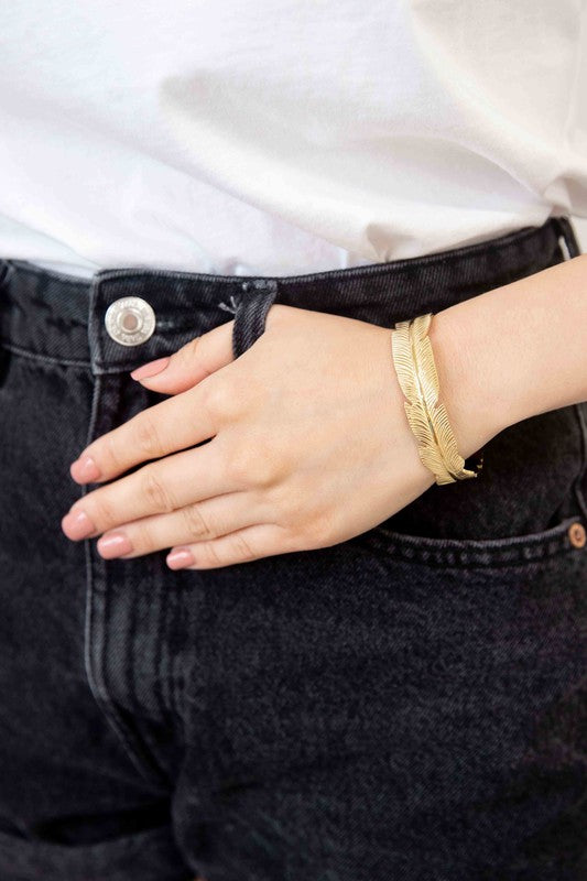 Feather Cuff Bracelet