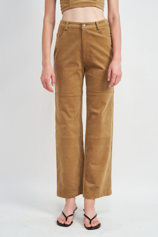 RELAXED FIT CORDUROY PANTS