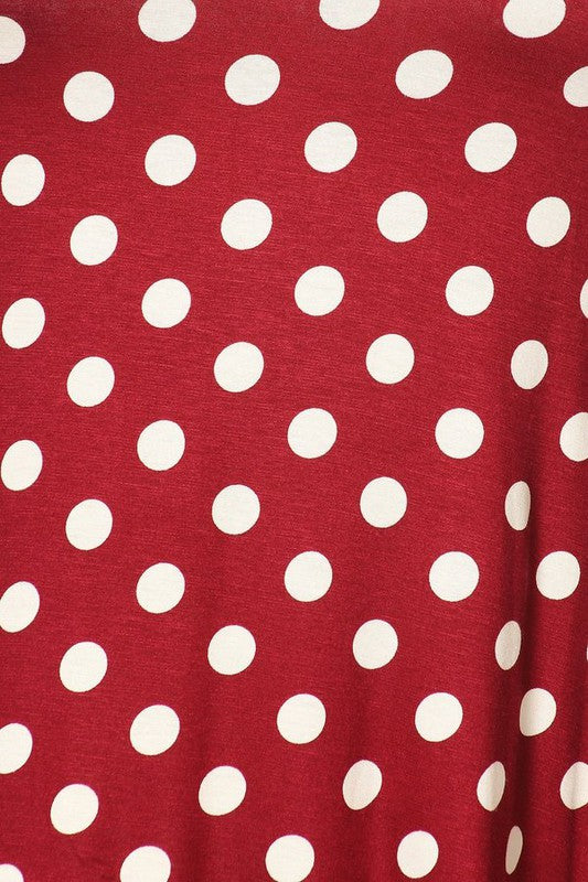 Plus size Polka dot tunic top in a loose fit