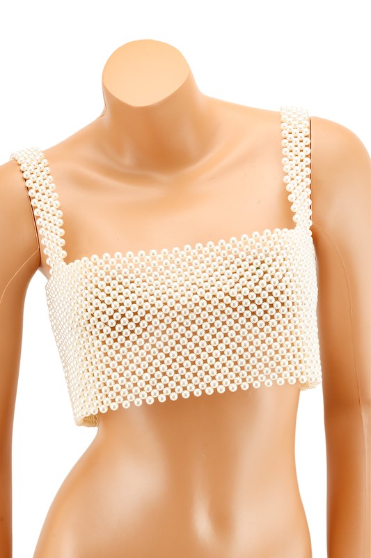 Pearl Linked Tube Top