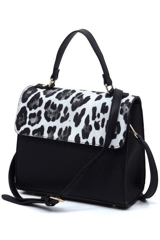 Colorblock Top Handle Satchel