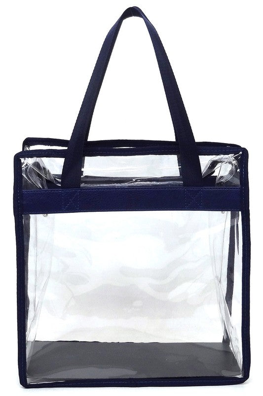 Fashion See Thru Transparent Tote Satchel