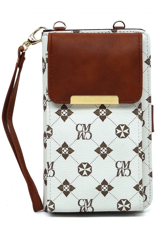 CM Monogram Wallet Crossbody Cell Phone Case