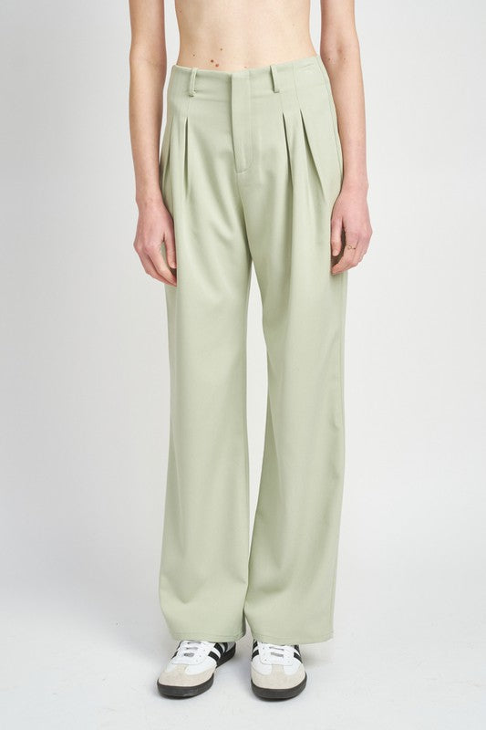 HIGH WAIST PLEATED PANTS