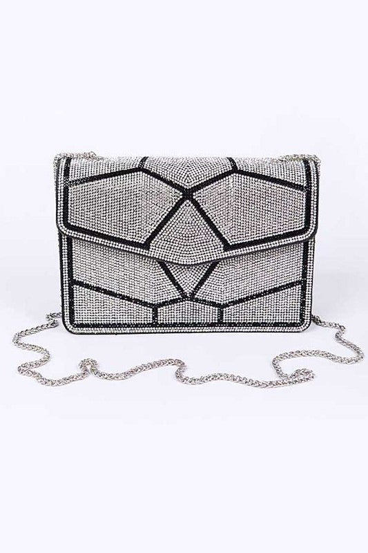 Rhinestone Iconic Crossbody Shoulder Bag