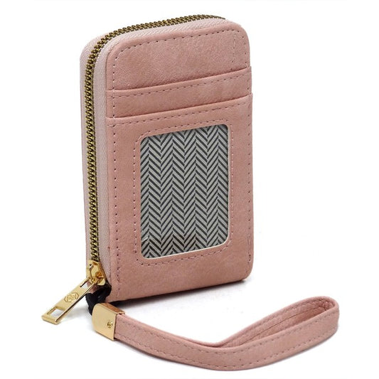 Fashion Accordion Card Holder Wallet Wristlet