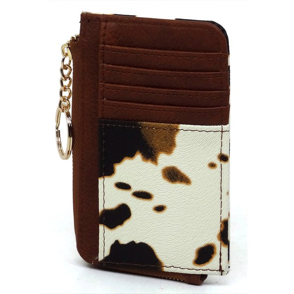 Fashion Card Holder Keychain Wallet