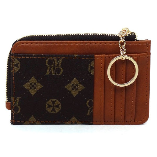 CM Monogram Card Holder Keychain Wallet