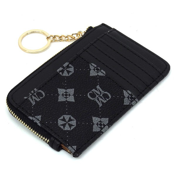 CM Monogram Card Holder Keychain Wallet