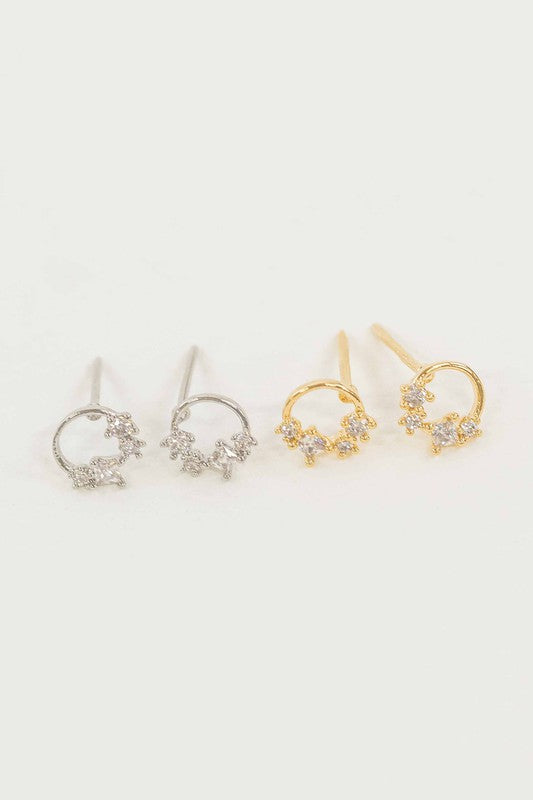 Coronal Stud Earrings