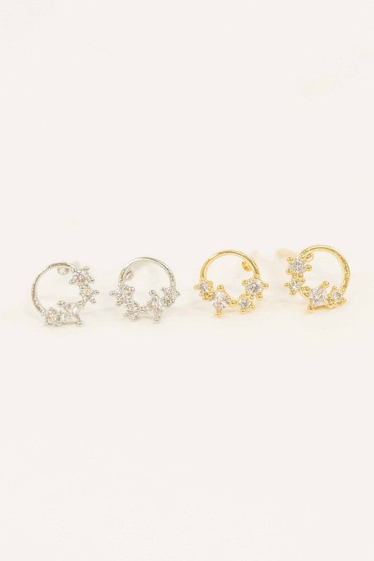 Coronal Stud Earrings