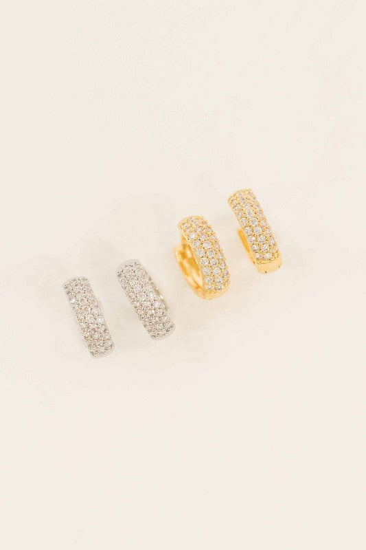 Luxe Huggie Hoop Earrings