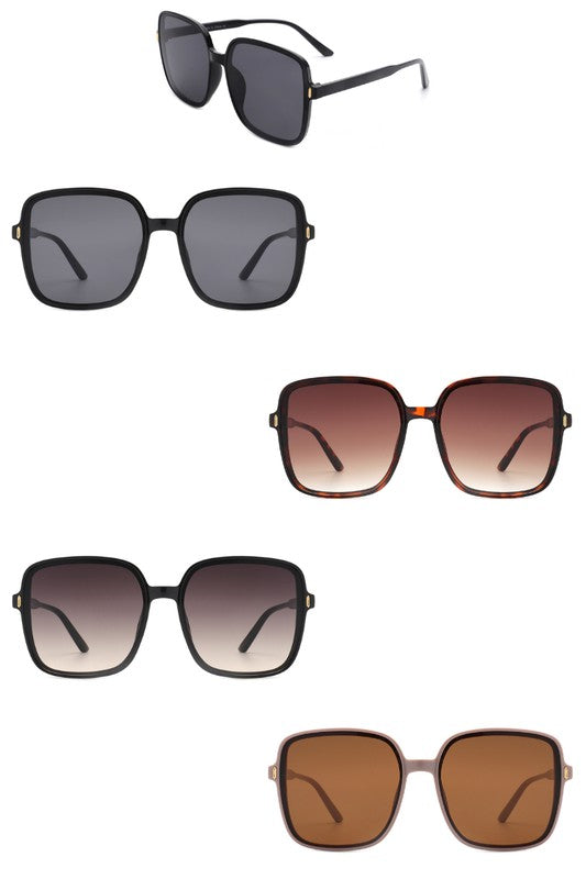 Classic Square Flat Top Fashion Sunglasses