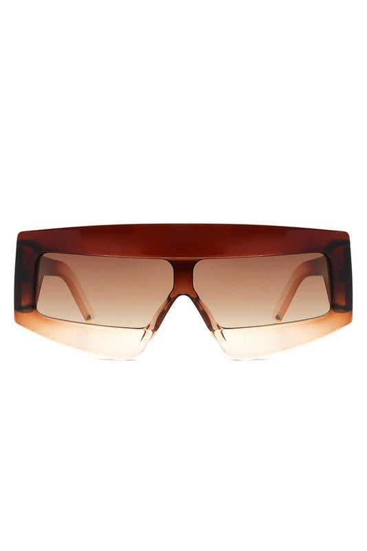 Rectangle Oversize Square Flat Top Sunglasses