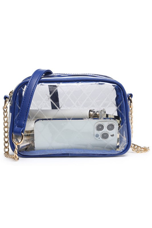 See Thru Net Pattern Crossbody Bag