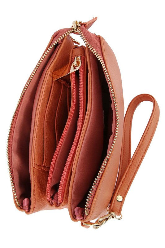 Convertible Clutch Crossbody Bag Wristlet