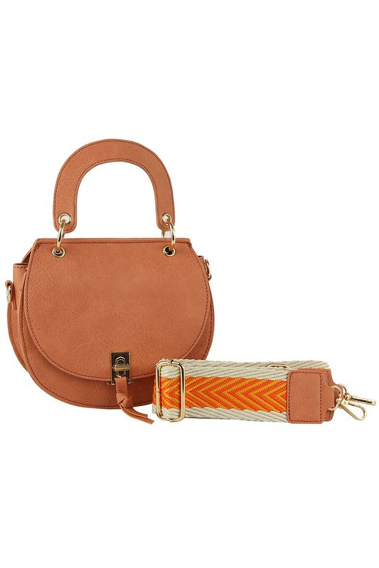 Fashion Flap Saddle Satchel Crossbody Bag