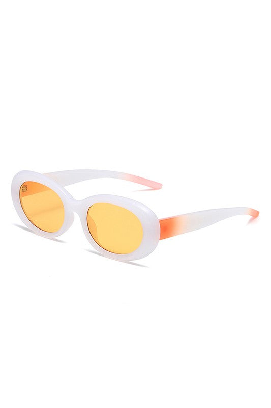 Oval Retro 90s Round Tinted Clout Sunglasses