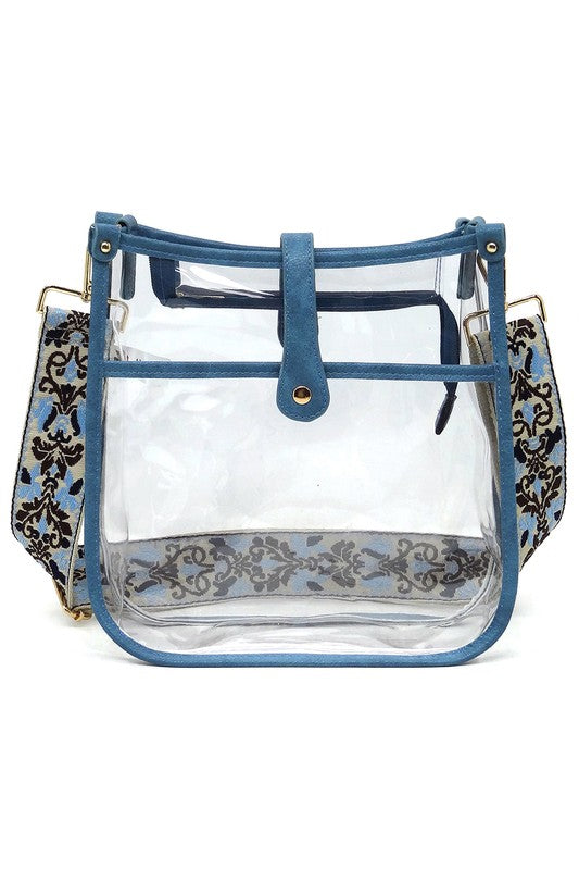 See Thru Guitar Strap Hobo Crossbody Bag