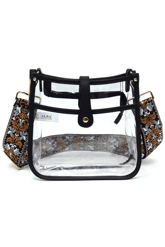 See Thru Guitar Strap Hobo Crossbody Bag