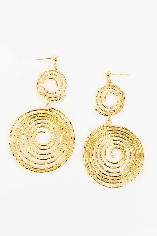 Navi Swirl Drop Earrings