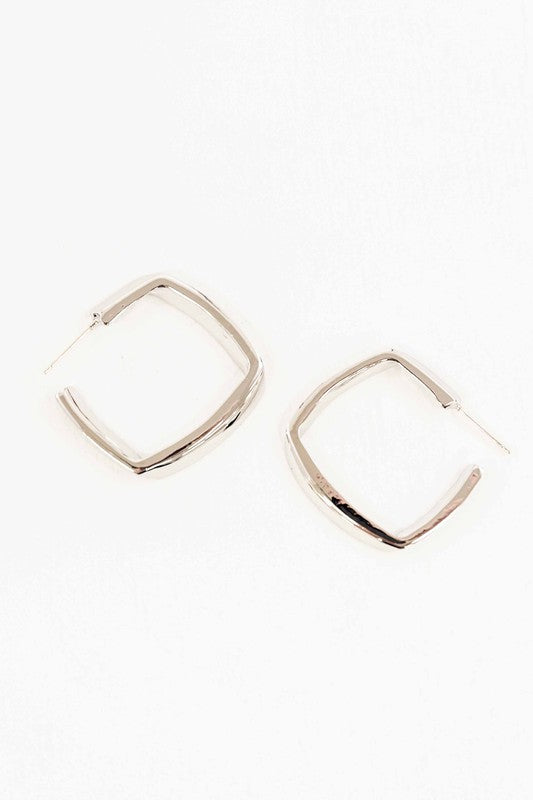 Angular Hoop Earrings