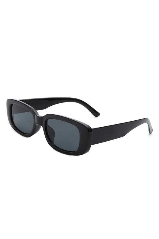 Rectangle Narrow Retro Fashion Slim Sunglasses